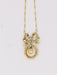 Necklace Belle Epoque knot necklace Yellow gold Diamonds Fine pearl 58 Facettes 1022.5