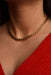 Necklace Grain of rice necklace Yellow gold Ruby 58 Facettes 2270806CN