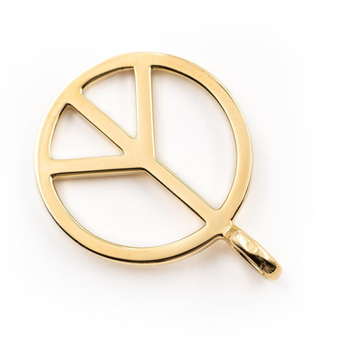 Pendentif Pendentif Peace & Love Or jaune 58 Facettes 2133834CN