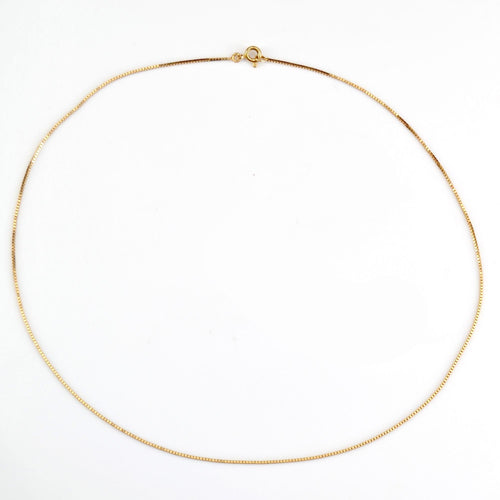 Collier Fine chaine or maille cube 58 Facettes 21-570B