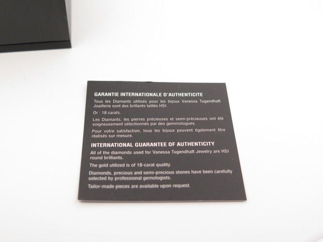 Boucles d'oreilles boucles d'oreilles VANESSA TUGENDHAFT solitaires or blanc 58 Facettes 252507