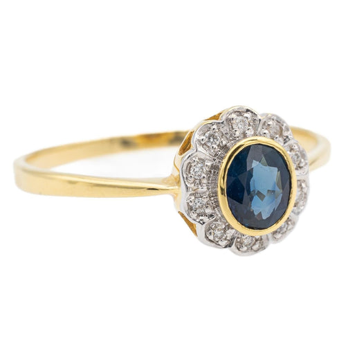 Bague 56 Bague Or jaune Saphir 58 Facettes 578376CD