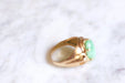 Bague Bague chevalière boule vintage en or rose et jade 58 Facettes