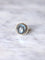 Bague vintage topaze bleue et diamants sur or et argent 58 Facettes