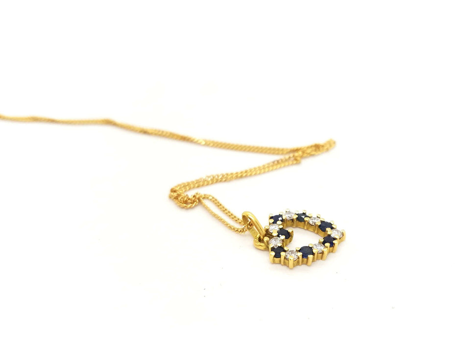 Collier Collier Chaîne + pendentif Or jaune Diamant 58 Facettes 06593CD