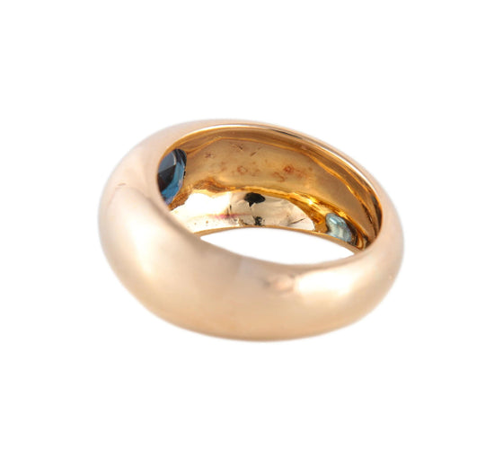 Bague BAGUE CHEVALIERE OR & SAPHIR 58 Facettes BO/220112