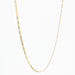 Yellow gold flat navy mesh chain necklace 58 Facettes CVCH10