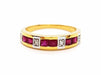 Ring 56 Ring Yellow gold Ruby 58 Facettes 06319CD