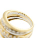 Ring 53 Anello a fascia con diamondi 58 Facettes 32987