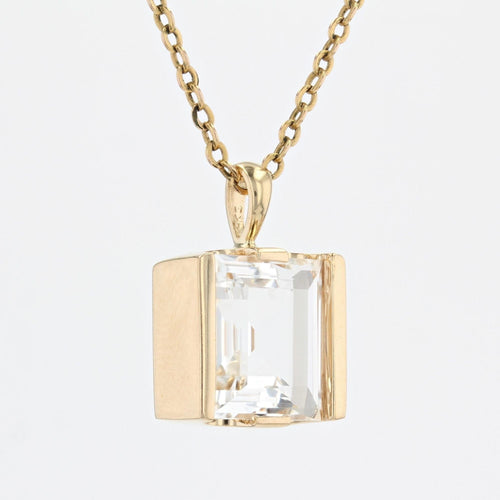 Collier Pendentif or jaune cristal 58 Facettes 19-090