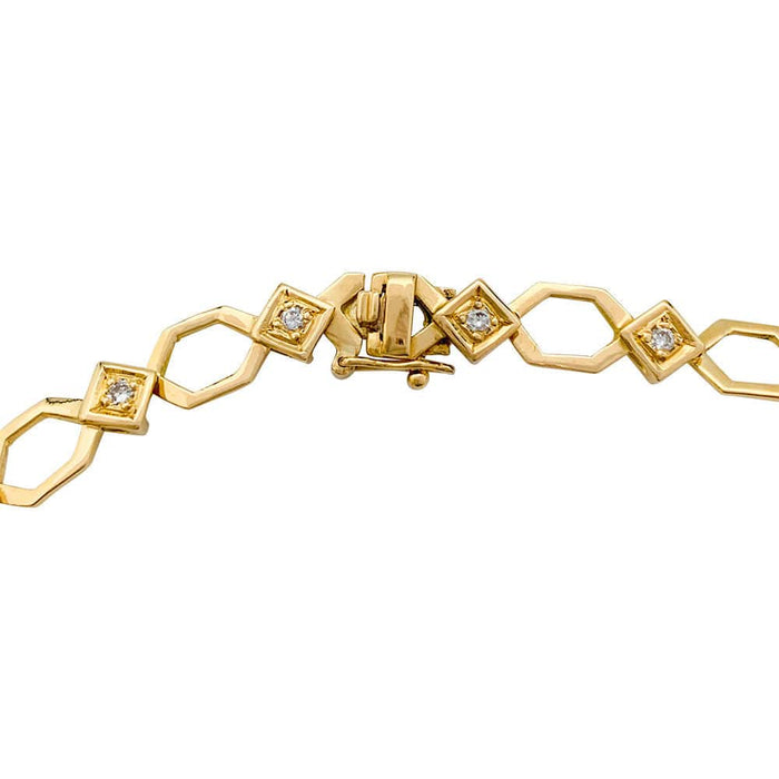 Bracelet Bracelet en or jaune, diamants 58 Facettes 31641