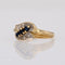 Bague 55 Bague d'occasion or jaune saphirs diamants 58 Facettes 14-066