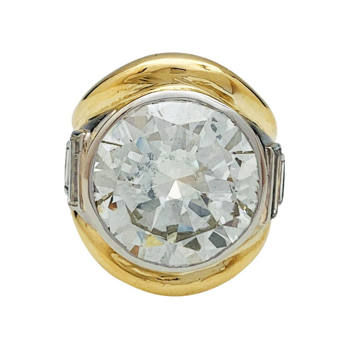 Bague 52 Bague bicolore diamant 11,06 carats. 58 Facettes 30935