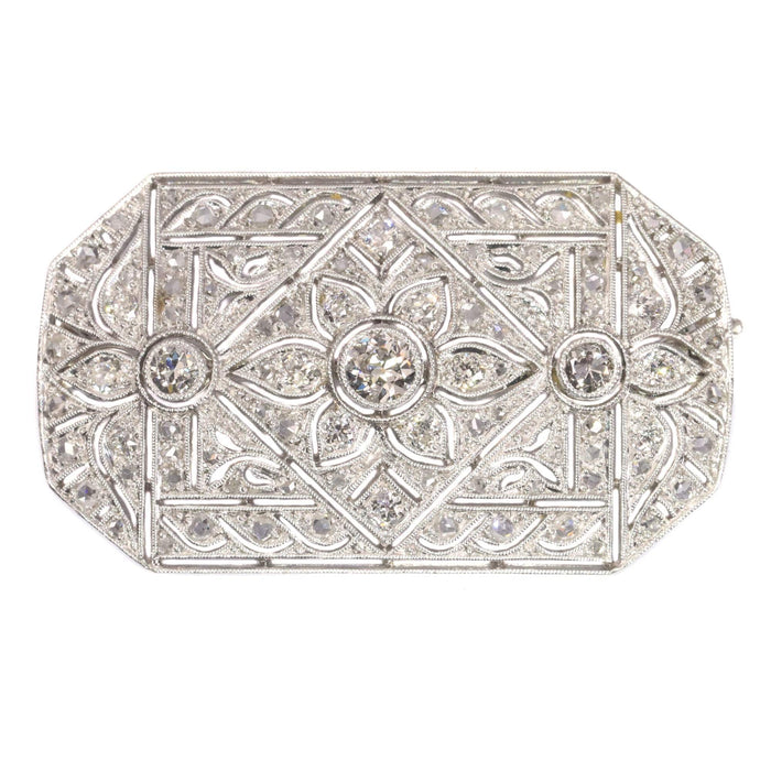 Broche Broche diamant platine 58 Facettes 21273-0573