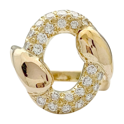 Bague 50 Bague vintage or jaune et diamants. 58 Facettes 32015