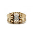 Ring 60 / Yellow / 750‰ Gold Old cut diamond ring 58 Facettes 220088R