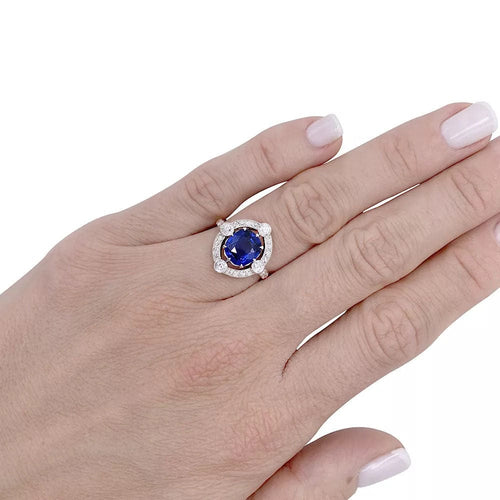 Bague 49 Bague années 1920, saphir Ceylan, diamants taille ancienne. 58 Facettes 32282