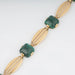 Bracelet Bracelet or jaune, malachite 58 Facettes 1