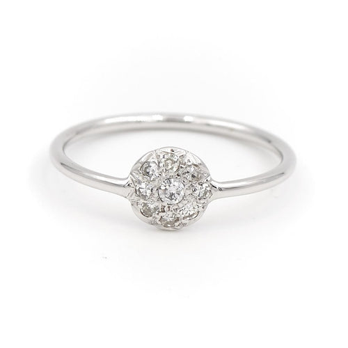 Bague 54 Bague Or blanc Diamant 58 Facettes 1653915CN
