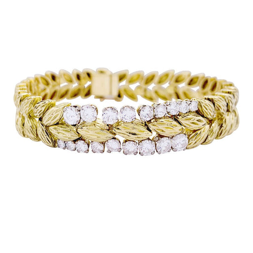 Bracelet Bracelet Mauboussin vintage, or jaune et diamants. 58 Facettes 33321