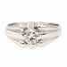 Ring 54 Solitaire Ring White Gold Diamond 58 Facettes 1931065CN