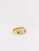 Ring 49 Vintage bangle ring in gold, emeralds, rubies and diamonds 58 Facettes J177