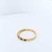 Alliance ring in yellow gold with diamonds and emeralds 58 Facettes 25036