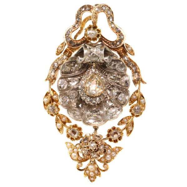 Broche Broche/pendentif diamants 58 Facettes 17093-0243