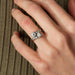 Ring “TOI & ME” GOLD & PLATINUM RING 58 Facettes BO/220128