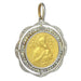 Art Deco medal pendant with diamonds and pearls 58 Facettes 23191-0416
