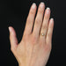 Ring 54 Old yellow gold solitaire pearl ring 58 Facettes 19-134D