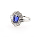 Ring 52 Platinum Sapphire Diamond Ring 58 Facettes 22801