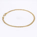 Bracelet Yellow gold flat curb chain bracelet 58 Facettes CVBR34