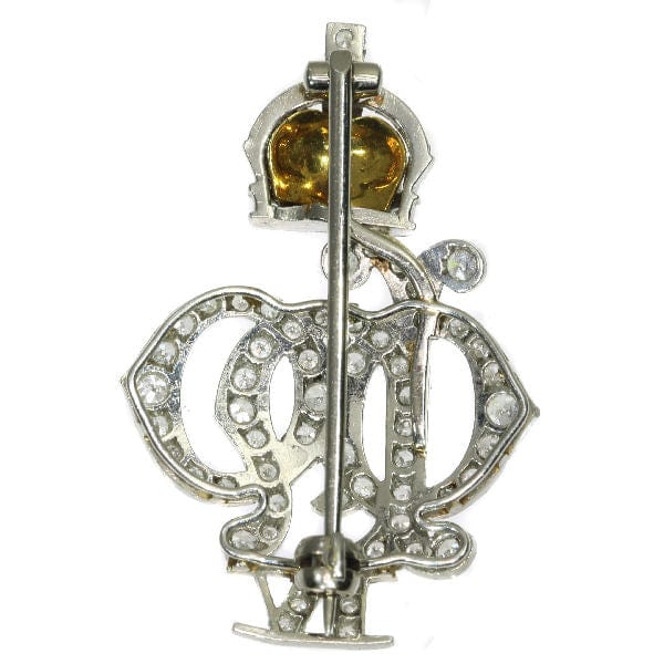 Broche Broche diamant Art Déco en platine 58 Facettes 17076-0179