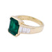 Ring 56 Ring, yellow gold, emerald and diamonds. 58 Facettes 33327