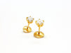 Earrings Stud earrings Yellow gold Diamond 58 Facettes 06429CD