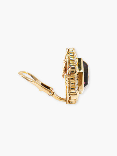 Boucles d'oreilles Clips Cartier Améthystes 58 Facettes