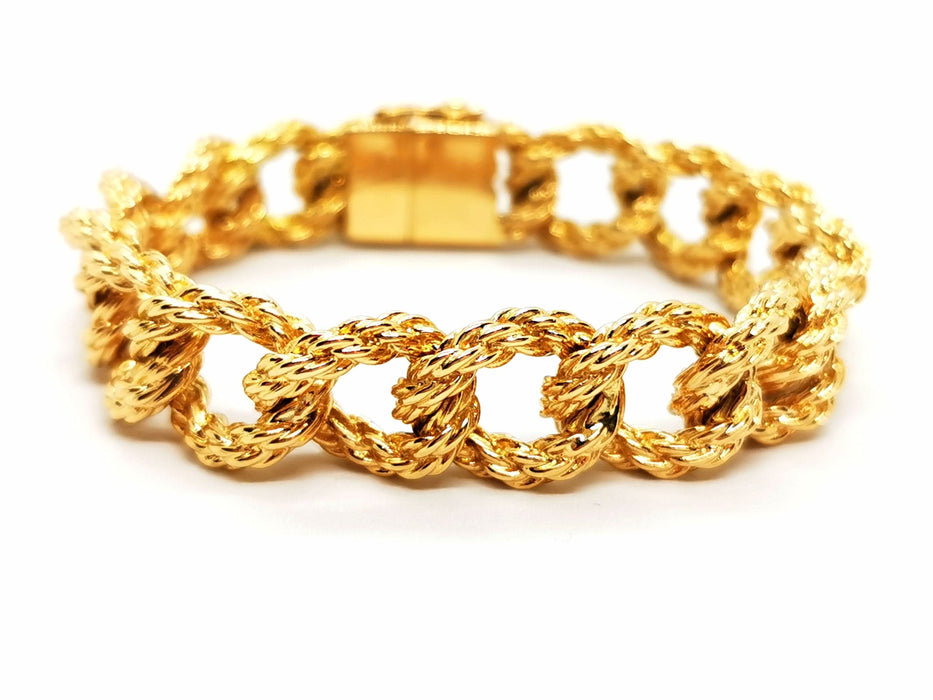 Bracelet Bracelet Maille torsadée Or jaune 58 Facettes 1649444CN