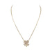 Necklace Fred necklace, “Clover”, yellow gold and diamonds 58 Facettes 32164