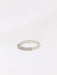 Bague Demi-Alliance or blanc diamants 0,3 ct 58 Facettes J75