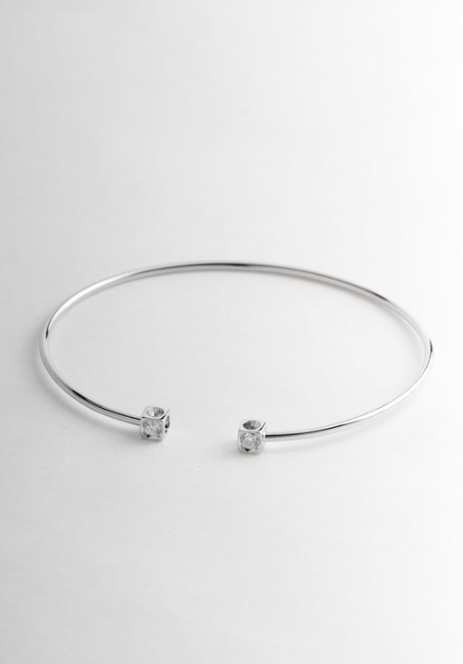 Bracelet Bracelet DINH VAN Le Cube Diamant PM Or Blanc 750/1000 58 Facettes 64169-60473