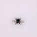 Ring Marguerite ring white gold sapphire and diamonds 58 Facettes