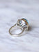 Vintage blue topaz and diamonds ring in gold and silver 58 Facettes