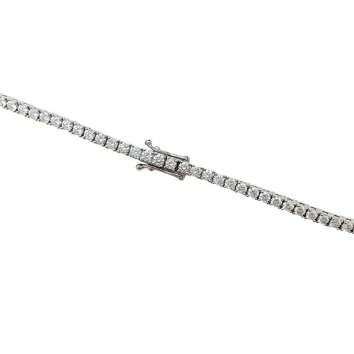 Collier Collier rivière diamants en or blanc. 58 Facettes 30692
