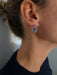 Earrings Hoop earrings Silver Tanzanites 58 Facettes