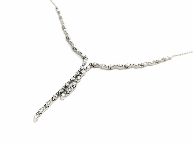 Collier Collier Cravate Or blanc Diamant 58 Facettes 1819824CN