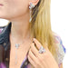 Ring 55 Cartier ring, “Caresse d’Orchidées”, white gold, diamonds, colored stones. 58 Facettes 33024