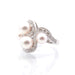 Bague 54 Bague Or blanc Perles Diamants 58 Facettes 25407