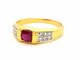 Bague 58 Bague Or jaune Rubis 58 Facettes 06348CD
