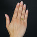 Ring 62 Yellow gold chain ring with intertwined loops 58 Facettes 23-217